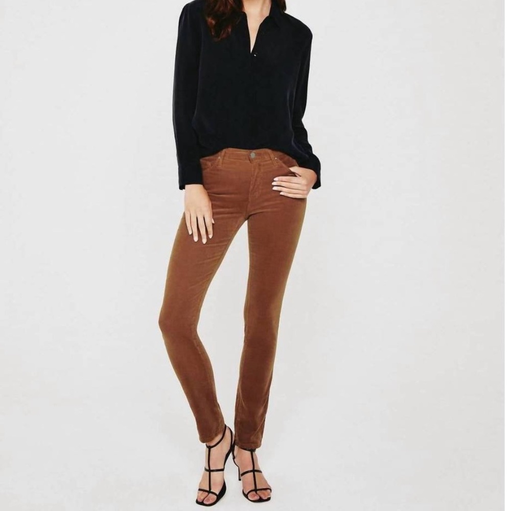 The Prima Cigarette Leg Jean In Clay Stone Corduroy